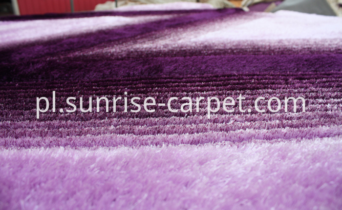 Silk 3D &4D Shaggy Rug Purple